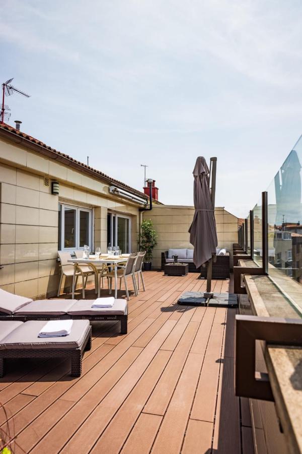 Appartamento Lujoso Atico Entre 2 Playas Con Garaje, Terraza, Vistas Y Wifi Gijón Esterno foto